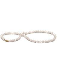 AA+ Quality, 16-inch, 6.5-7.0 mm, White Akoya Pearl Necklace