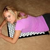 Acupressure Therapy Mat - Exercise Mats, Physical Therapy Mat, Acupressure Treatment - Black