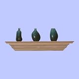 Ennospace 24 Inch x 3.25 Inch x 5.25 Inch Corona Crown Molding Wall Shelf Unfinished