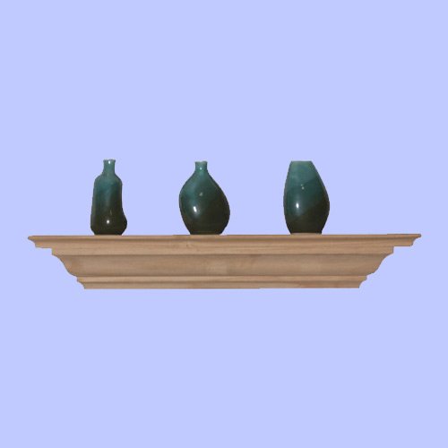 31tGDpQ6ppL Ennospace 24 Inch x 3.25 Inch x 5.25 Inch Corona Crown Molding Wall Shelf Unfinished