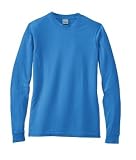 NEW District Threads - Long Sleeve Pigment-Dyed Tee Medium Blue-L