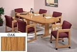 8-Sided 36x72 Table Oak Finish