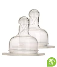 BornFree™ BPA free slow flow teats - 2pk