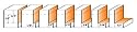 CMT 835.001.11 Variable Depth From 1/8-Inch to 1/2-Inch, 1/2-Inch Cutting Height, 1/4-Inch Shank Rabbeting Router Bit Set