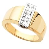 14K Yellow Gold Diamond Three Stone Ring 1.00 Ct. 31tGYLMgrWL. SL160 14K Yellow Gold Diamond Three Stone Ring 1.00 Ct.