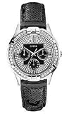 Cheap GUESS? U10626L1 Ladies Watches – Discount GUESS Romantic Roman Leather Watches