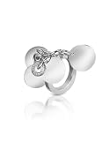 Nuovegioie Sterling Silver Disc Charm Fashion Ring