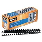 Black Plastic Binding Combs, Letter Size, 55 Sheet Capacity, 3 8, 25 pk by Fellowes