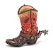 Western Cowboy Boot Vase With Spurs Western Cowboy Decor For Home Decor