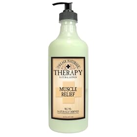 Village Naturals Therapy Muscle Relief Natural Lotion 16 fl oz
