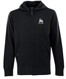 Miami Marlins Signature Full Zip Hooded Sweatshirt (Team Color) - Small