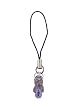 Cell Phone Charm - C35 - Strap Style - Flip Flop Slipper ~ Tanzanite (Purple)
