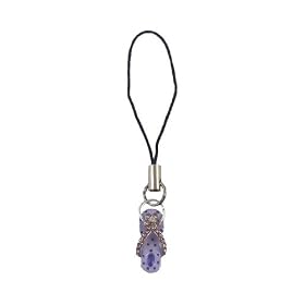 Cell Phone Charm - C35 - Strap Style - Flip Flop Slipper ~ Tanzanite (Purple)