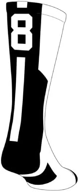 TCK Player Id White/Black Custom Number Sock