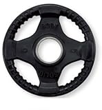 Body-Solid Black Rubber Grip Olympic Plates - 5 lb pair