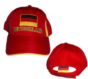 Kindercap Deutschland rot
