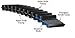 Gates TP3150-14MGT-115 PowerGrip GT2 Twin Power Belts 9232-0158