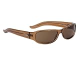 Angel Shiny Crystal Maple Brown Firestar Sunglasses w Lens by