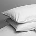 Egyptian Cotton 200 Thread Count Housewife Pillow Cases - Pair (White) Image