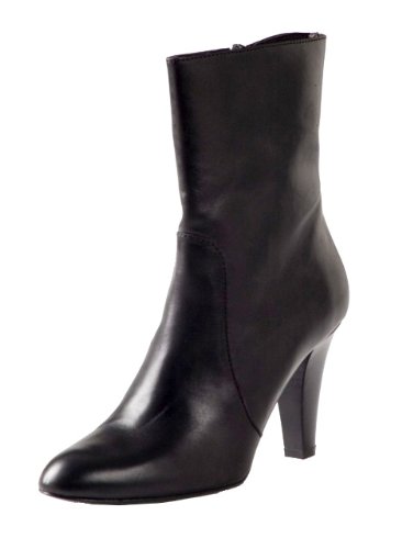 9 Inch COACH Melinda Ankle Zip Up Black Boots