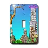 Londons Times Funny Medicine Cartoons - Viagra Towers -Always Tallest Bldg In Town- - Light Switch Covers - single toggle switch