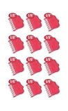 Size #1 Twelve Pack 1/8 Red