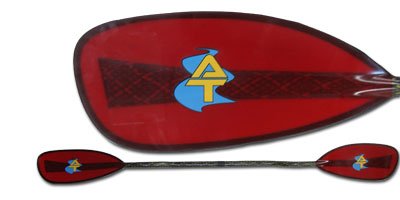AT Paddles Eddy Carbon/Kevlar Bent Shaft Whitewater Kayak Paddle, 196CM