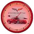 Corvette C6 Red Neon 20" Wall Clock Car Made In USA New