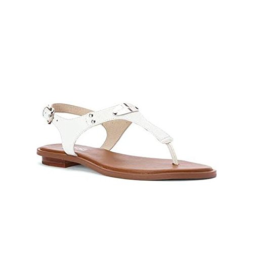 Michael By Michael Kors Women's MK Plate Thong Optic White