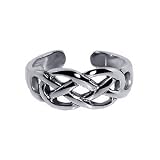 New Sterling Silver Toering Womens 6 MM Celtic Toe Ring