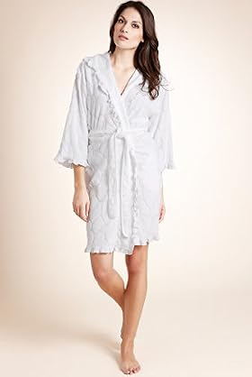 Per Una Cotton Rich Textured Heart Dressing Gown