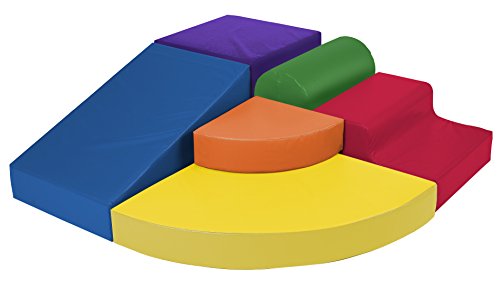 ECR4Kids SoftZone Corner Climb and Slide (6 Piece)