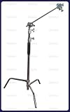 Studiohut 8' Double Riser Century C Stand kit with gobo head, 30" grip arm and collapsible base for Video & Photo