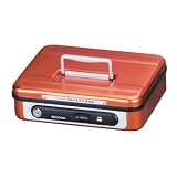 アイリスオーヤマ アルミセイフティボックス・浅型メタリックオレンジ ASB-080-OR