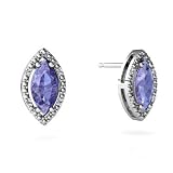 14K White Gold Marquise Tanzanite Earrings