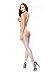 Miss O Seamed Open Crotch Pantyhose -SIlver-XXL