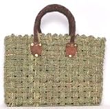 Moroccan Straw Summer Beach / Shopper / Tote Bag 16.5x13x5