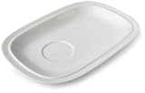 Review Denby WSQ-017 / Denby White Squares Buffet Saucer 23.5 x 16.5 cm