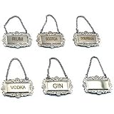 Engraved Liquor Decanter Labels - Set of 6