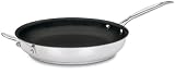 Cuisinart 722-30HNS Chef039s Classic Stainless Nonstick 12-Inch Open Skillet with Helper Handle Discount