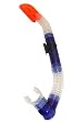 Dolfino Silicone Collapsible Dry Top Snorkel in Blue