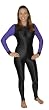 Edge Black/Purple Lycra Dive Skin