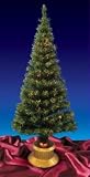 7′ Pre-Lit Color Change Fiber Optic Green Artificial Christmas Tree-Multi Lights