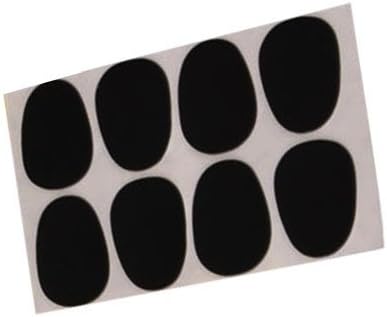 SimbasDeals Wind-Mouthpiece-Pads-8pcs Alto Saxophone Mouthpiece Patches Pads Cushions, Black, 0.8mm, 8 Piece