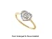 Beautiful 10k. Yellow Gold Heart Shaped Diamond Promise Ring