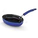 Rachael Ray Porcelain Enamel II Nonstick Oval Skillet, 11-1/2-Inch, Blue