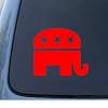 REPUBLICAN ELEPHANT - Politics - Car, Truck, Notebook, Vinyl Decal Sticker #1122 | Vinyl Color: Red