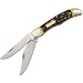 Schrade 227UH Uncle Henry 2-Blade Folding Bowie Knife, Yellow
