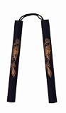 Nunchaku 12 Cord Rubber w/dragon