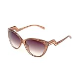 Orange Cat Eye Sun Glasses Block UVA and UVB Rays For Women